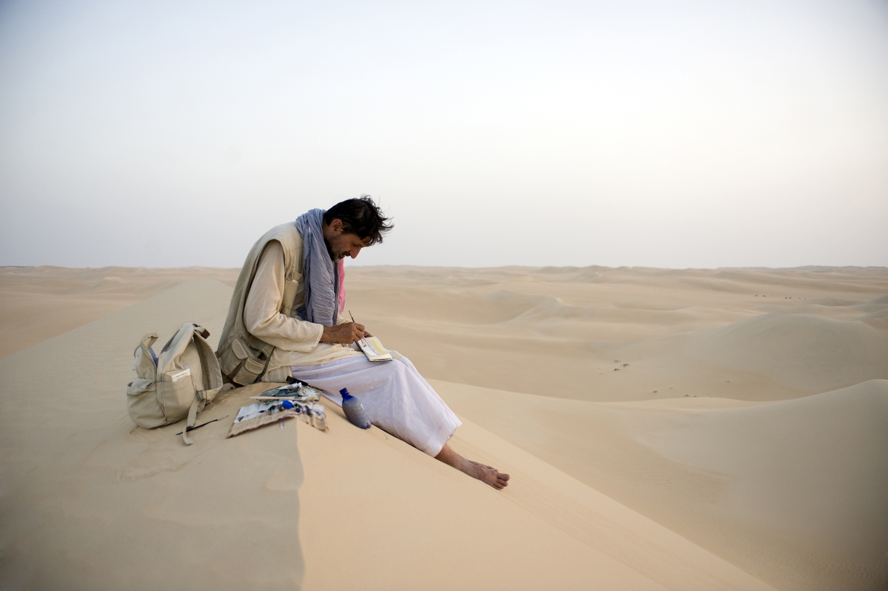 Stefano Faravelli nel deserto libico