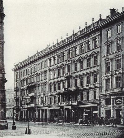 L'Hotel Sacher alla fine dell'Ottocento