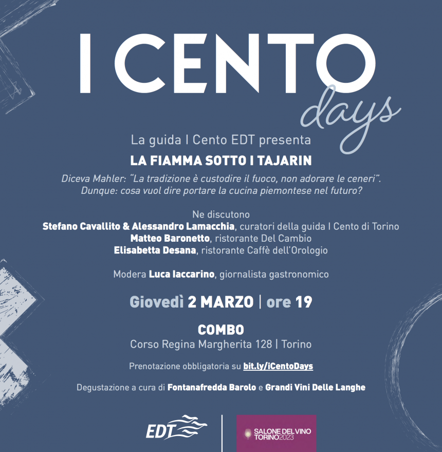 i cento salone del vino torino la fiamma sotto i tajarin