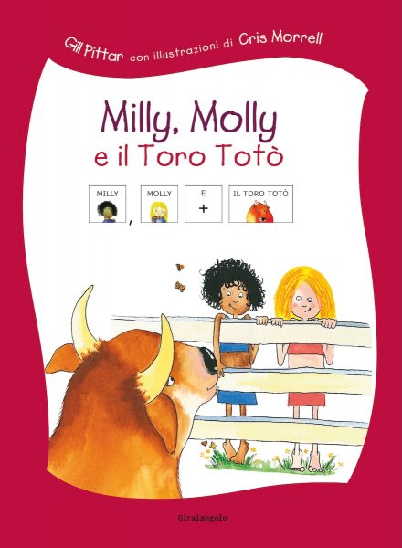 Copertina di Milly Molly e il toro Totò in simboli