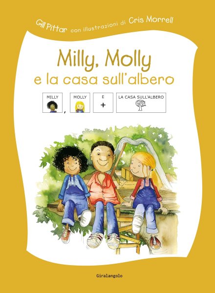 Copertina di Milly, Molly e la casa sull’albero in simboli