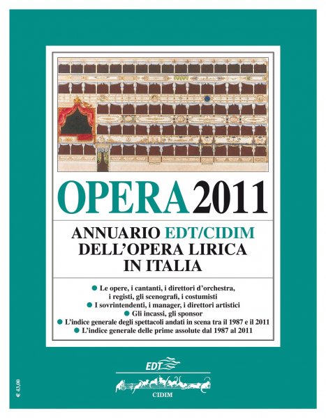 Copertina di Opera 2011 Copertina di Opera 2011
